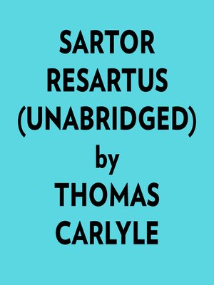 cover image of Sartor Resartus (Unabridged)